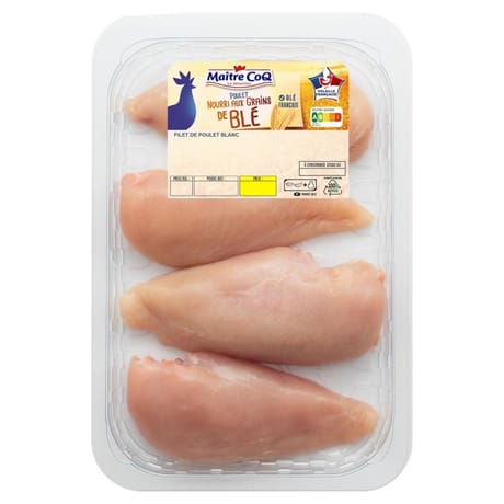 Maître Coq filet de poulet blanc nourri au blé 720g