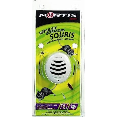 Mortis répulsif ultrason souris et insectes rampants 45m