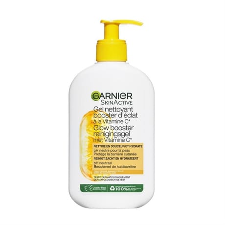 Garnier skinactive gel nettoyant booster d'éclat vitamine c 250 ml