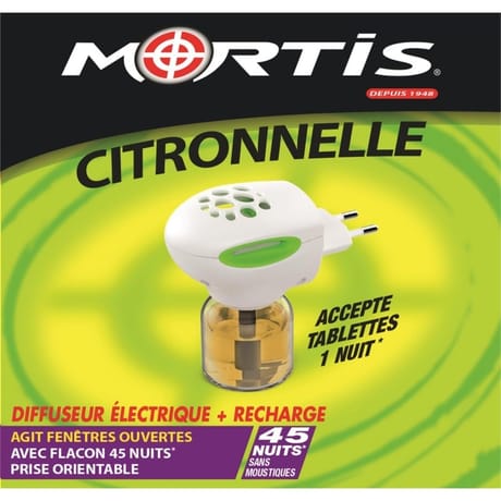 Diffuseur citronnelle  étui 1 diffuseur + 1 recharge 0.3 L