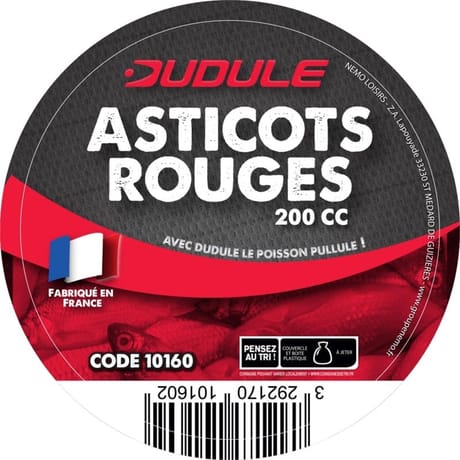 Asticots rouges 200cc dudule