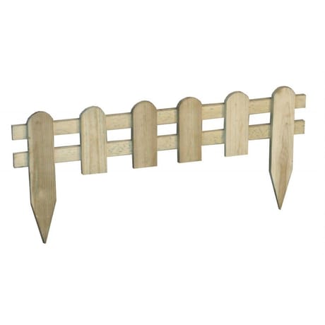 Bordurette plate bois traité autoclave 60 cm hauteur 15/30 cm