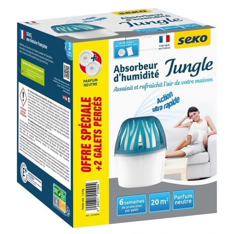 Absorbeur Jungle Médium comprenant 1 galet percé de 500 g Neutre + 2 galets percés de 500 g Neutre