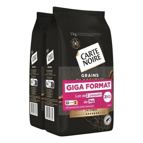 Carte noire café grain classic 2x1kg - 2kg