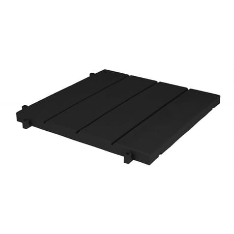 Dalle aspect bois 39.9x39.9x2.5cm noir