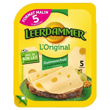 Leerdammer original format malin 5 tranches 125g