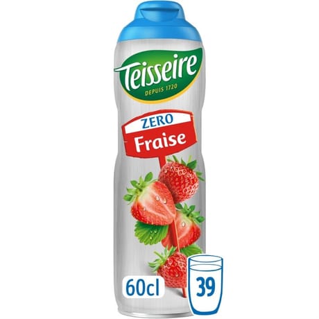 Teisseire fraise zéro bidon 60cl