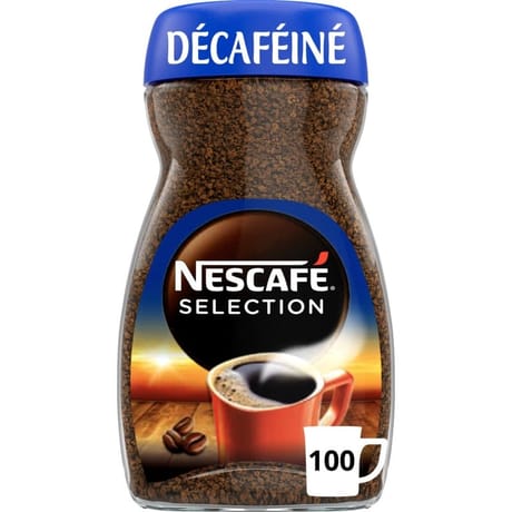 Nescafé sélection décaféiné café soluble corsé et intense 200g