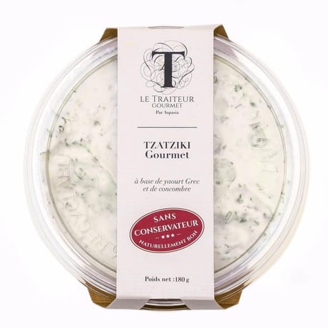 Tzatziki yaourt grec concombres sans conservateur 180g