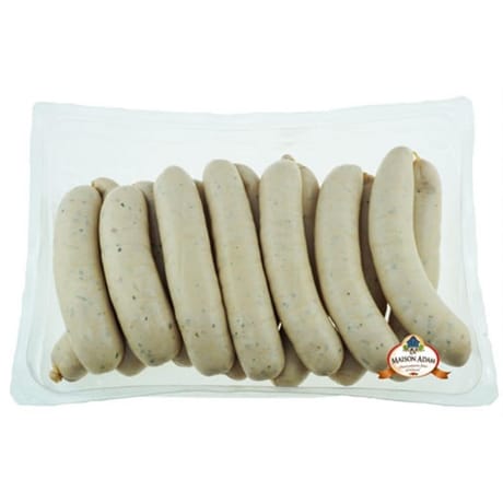 Saucisse blanche à griller au persil supérieure