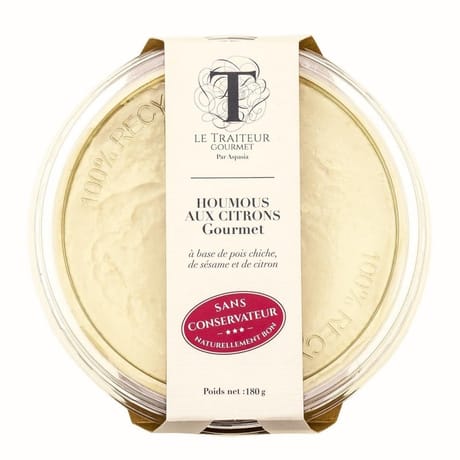 Houmous Zestes citrons sans conservateur 180G