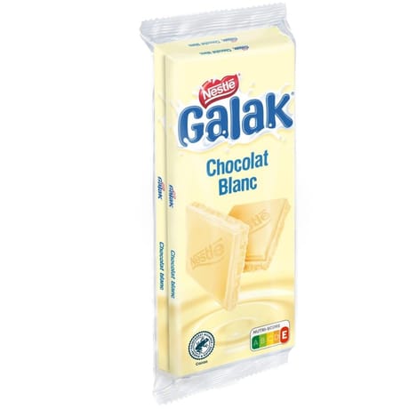 Galak tablette de chocolat blanc 2x100g-200g