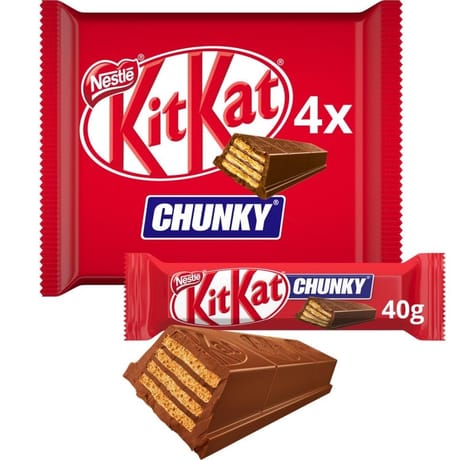 KitKat Chunky barres de chocolat au lait 4x40g-160g