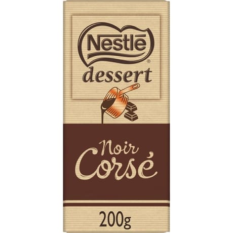 Nestlé Dessert tablette de chocolat noir corsé 200g
