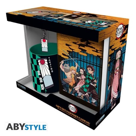 Pack mug 320ml + keyring + cahier "tanjiro" demon slayer