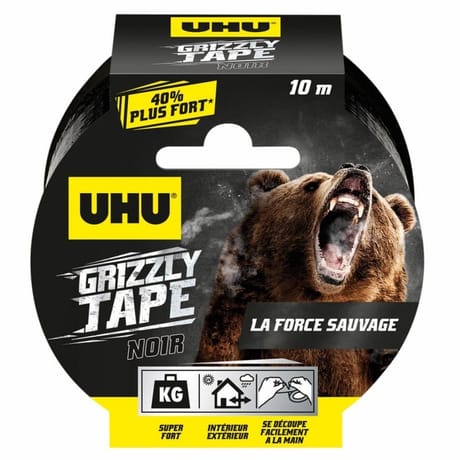 Uhu adhésif grizzly noir x10-10m