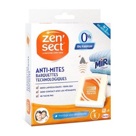 Zensect anti-mites barquettes technologiques x8
