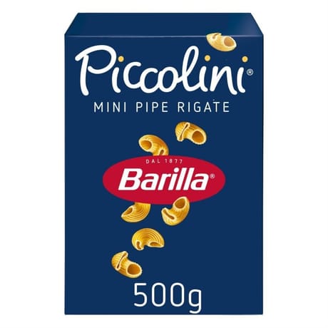 Barilla pates piccolini mini pipe rigate 500g