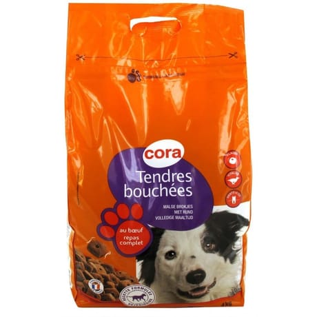 Cora tendres bouchées pour chien adulte 4kg