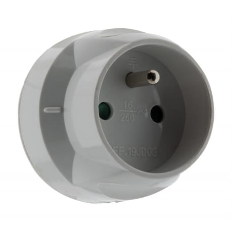 Prodelect adaptateur 16a + t / 20a + t
