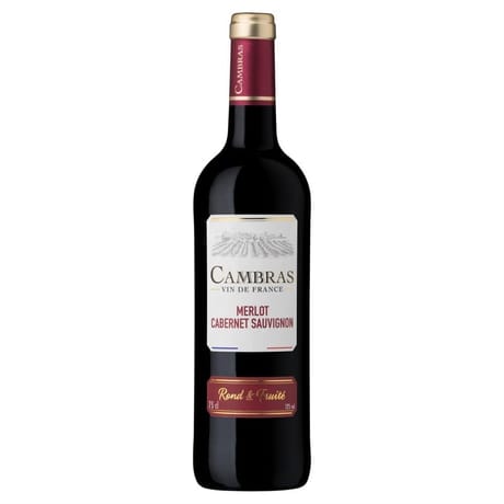 Cambras merlot cabernet sauvignon rouge 75cl 12%vol