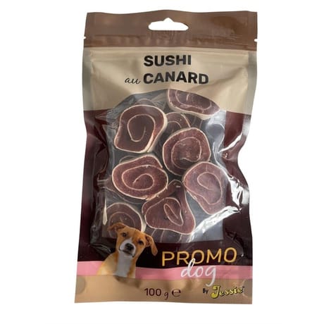 PRomo dog sushi au canard 100g