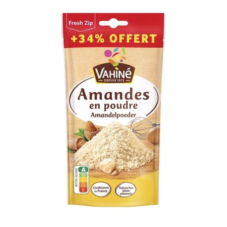Vahine amandes en poudre 125g + 34% offert