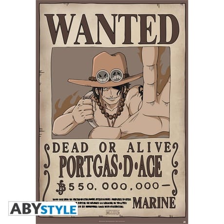 Poster Wanted Ace roulé filmé (91.5x61)