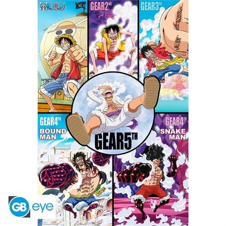Poster maxi historique des gears one piece 91.5x61