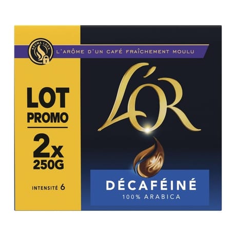 L'or moulu décaféiné 2x250g