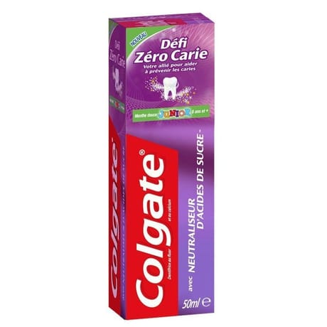 Colgate dentifrice défi zéro carie junior 50ml