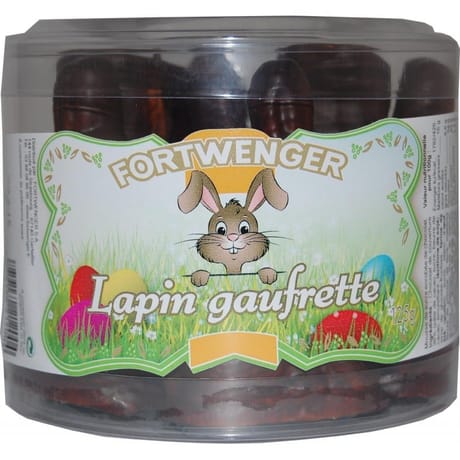 Fortwenger lapin gaufrette fourré mousse 125g