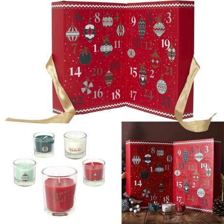 Calendrier de l'avent noël bougies parfumées x24
