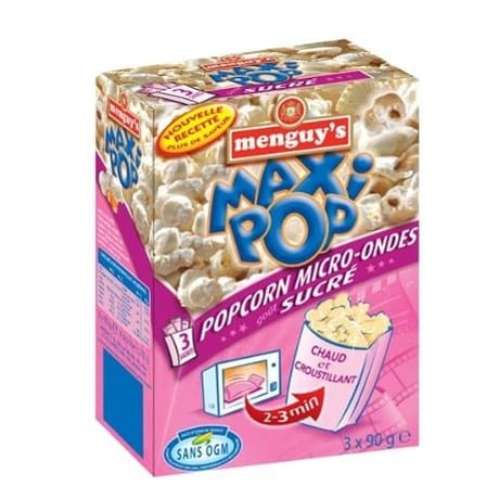 Menguy's pop corn goût sucré 3x90g