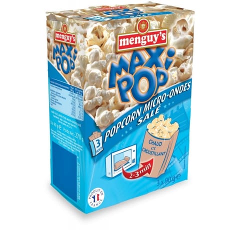 Menguy's pop corn micro-ondes salé 3x90g