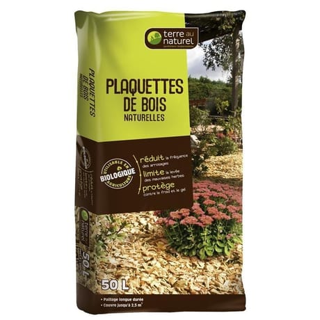 Plaquettes de bois naturelles 50 litres