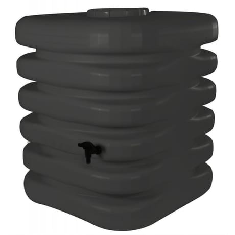 Recupérateur à eau cubique 1000 litres anthracite avec couvercle