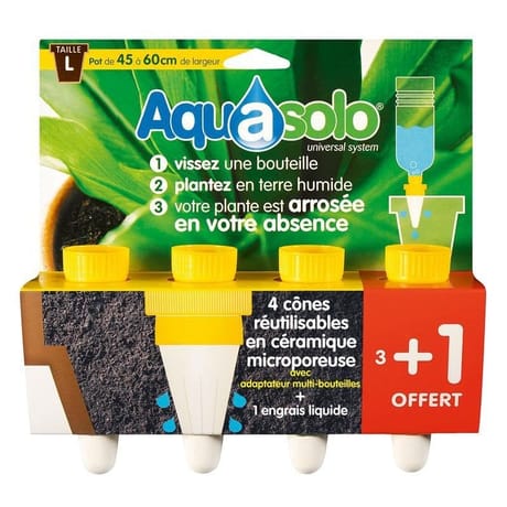 Aquasolo jaune large x4