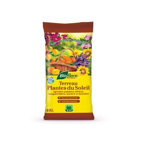 Terreau plantes du soleil 40 l