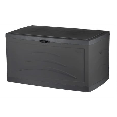 Malle de jardin serena 310 l gris anthracite 121x55x66 cm