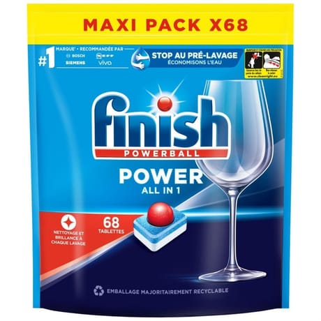 Finish powerball tout en 1 x 68 tablettes