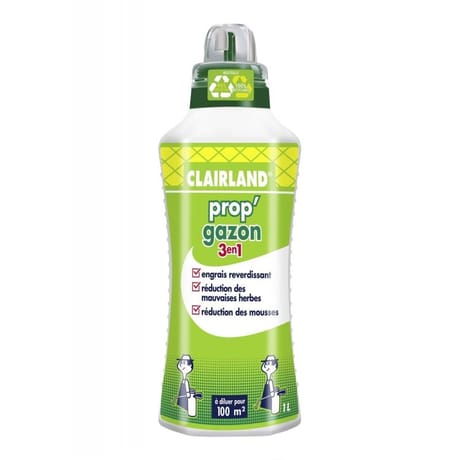 Clairland  engrais gazon liquide herbivor 3 actions concentre 1l