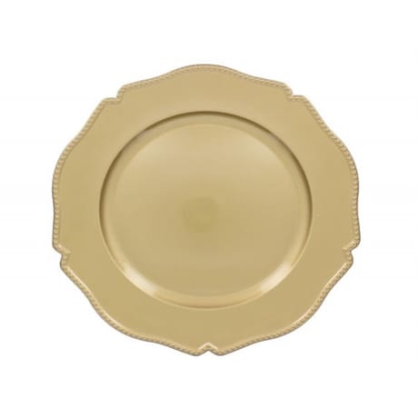 Assiete hotesse festonnee droee 33cm