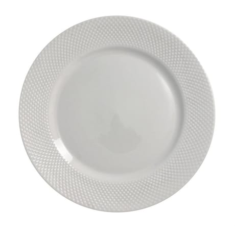 Assiette dessert 19cm embosee pois