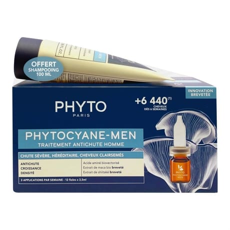 Phyto coffret phytocyane men traitement anti-chute + shp rev.100ml x1