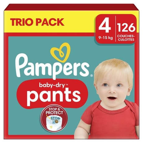 Pampers baby dry pants couches maxi taille 4 x126
