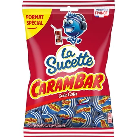 Carambar sucettes cola 204g