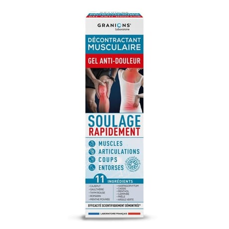 Granions décontractant musculaire gel anti-douleur 100ml