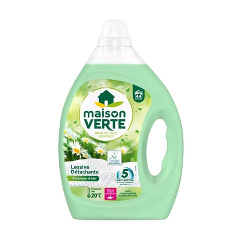 Maison verte lessive détachante fraîcheur d'été 1.98l