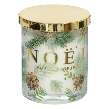 Bougie parfumée verre noël